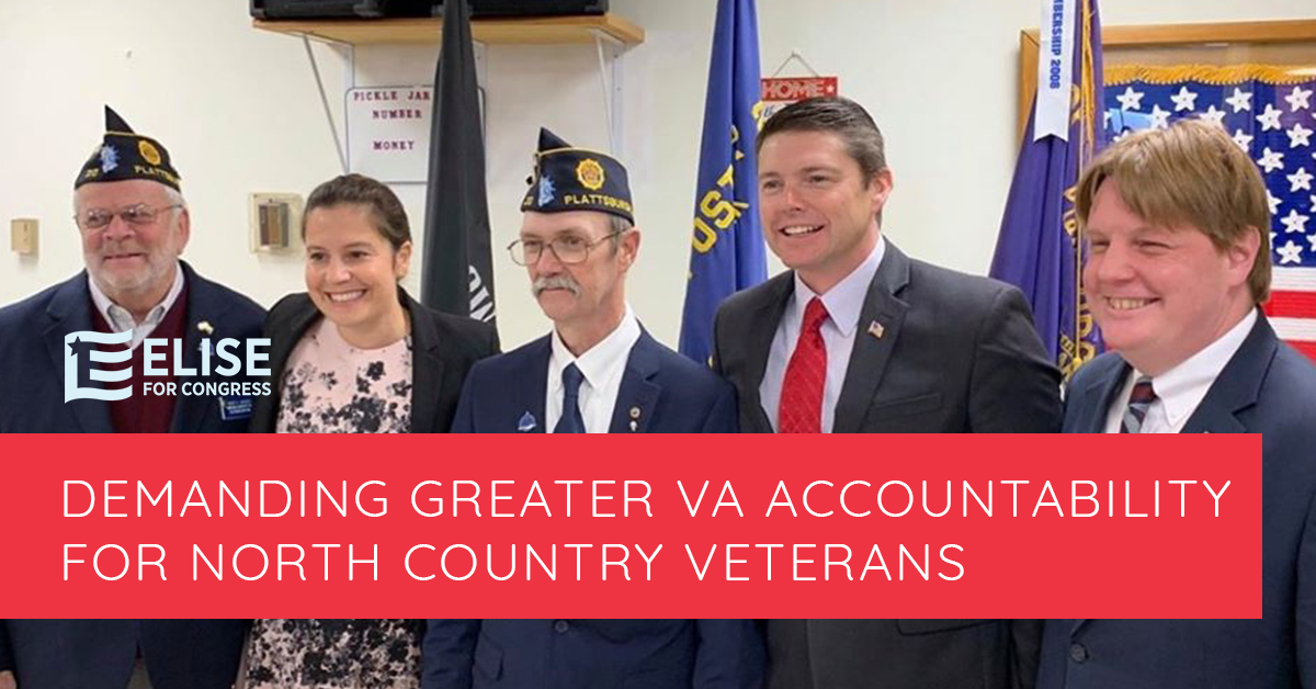 Demanding Greater VA Accountability for North Country Veterans - Elise ...